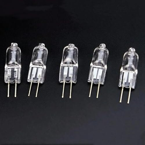 WYLIELAMSH Halogen Leuchtmittel 5PCS G4 Halogenlampe Mechanische Arbeits Halogen Glühbirne G4,6V 15W
