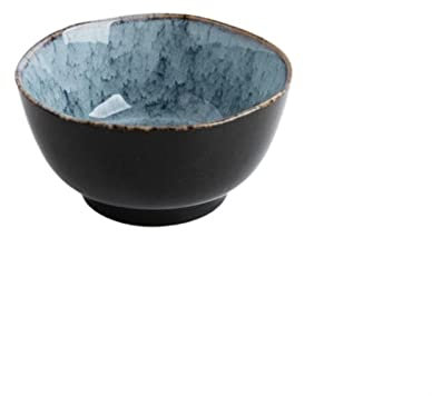 FTOQWZXV Bowl Rice Bowl, Ceramic Square Bowl, Creative Eating Porcelain Bowl (A)