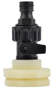Zubehör Für Regentonnen PVC Spigot Rain Barre Faucet Kit 3/4 Inch Rain Barrel Valve with Bulkhead Fitting Adapter for Water Tanks Aquariums Tubs Pool Tank Zubehör(Color-B)