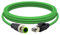 Lonlonty M12 Cavo D-code maschio a 4 poli su cavo Ethernet RJ45, CAT5E 26AWG IP67, impermeabile, doppia schermatura, cavo di rete High Flex per automazione industriale AWG26, 2 m, verde