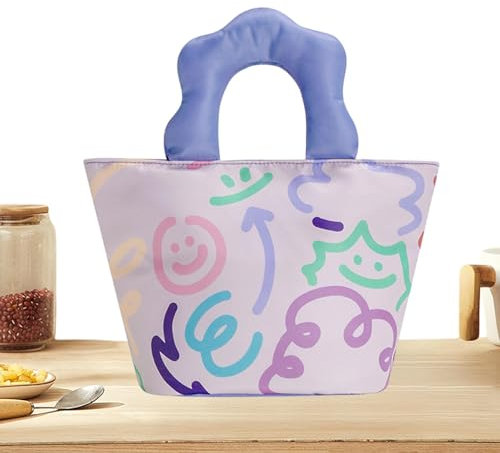 Lonchera de dibujos animados | Bolsa de almuerzo de anime de papel de aluminio grueso, lonchera térmica para estudiantes de escuela