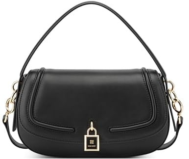 Nine West Tenely umwandelbare Crossbody-Klappe, Schwarz, Medium