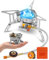 2025 New Model Portable Camping Gas Stove,Enhanced Stability, Windproof 3500W Burner with Piezo Ignition, Includes Adapters and Converters for BBQs, Cooking, Fishing, Hiking, and Picnics.