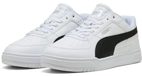 PUMA CAVEN III Unisex-Sneaker, Weiß, Schwarz, Silber, 7 UK