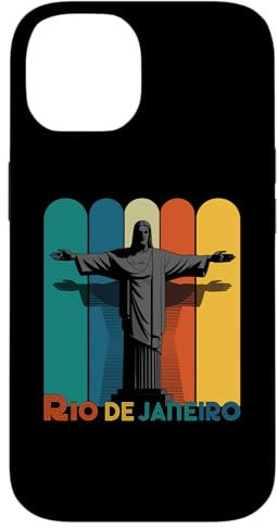 Rio De Janeiro Brasilien Retro Strand brasilianische Statue Sao Paulo Hülle für iPhone 14