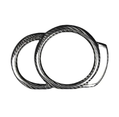 SQIFBA Für Mini Für Cooper F54 F55 F56 F57 F60 Real Carbon Fiber Innenausstattung Auto Center Tacho Aufkleber Instrumententafel Auto Innen Trim Streifen