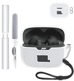 Custodia protettiva in silicone per auricolari JBL Tune 230NC TWS, custodia ecologica per auricolari Bluetooth con posizionamento preciso del foro, resistente agli urti e ai graffi, tocco piacevole