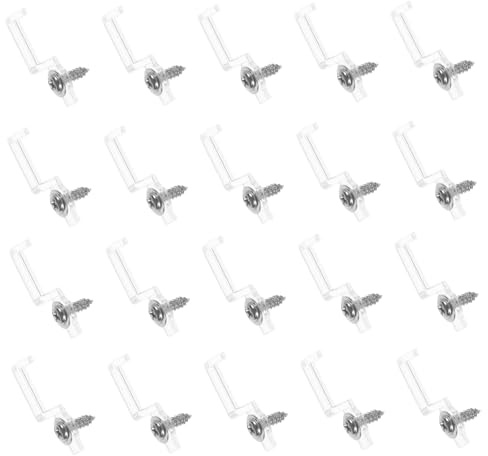 BAZEITFLOW 100 pièces Clips de Fixation Ruban LED avec Vis Supports de Montage Lumineux pour Bande LED Accessoires de Fixation Stables