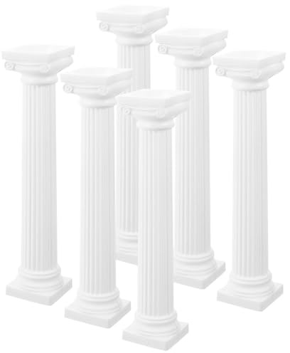 TOYANDONA 6 Stück Teiliges Mini Römische Säulen DIY Dekosäulen für Sandtisch Schreibtischdekoration Puppenhaus Römische Säule Modell Elegante Architektur Requisite für Heim und Foto