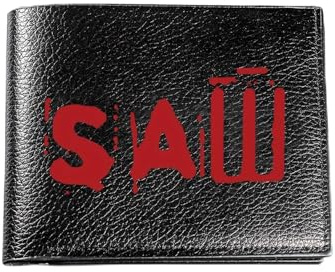 HFDGFJKKL Quality Wallet SAW III Movie Poster Print Stylish Business Mens Wallet Casual Elegant Simple Practical Premium Luxury Halloween and Christmas gifts