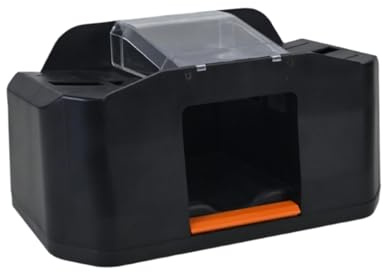 Générique Mélangeur Cartes Automatique | PVC & Électronique, 22x10.7x11 Cm, Rechargeable USB | Faible Bruit, Batterie 2000mAh, Tient 2 Jeux | Poker, Bridge, Texas Hold'em