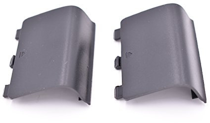 2 Stück Ersatz-Akkudeckel Tür für Xbox One/Xbox One S Controller, Akku-Rückschale Reparaturteil kompatibel mit Xbox Wireless Controller