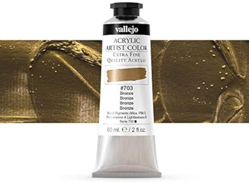 Vallejo Acrylic Artist Color 16703 Bronze (Iridescent) (60ml)