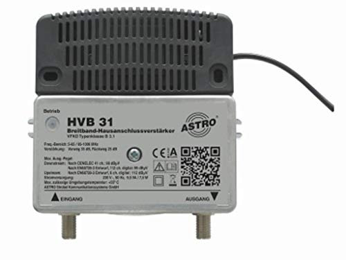 Astro HBV 31 Vorweg 31 dB Breitbandverstärker 112 dBµV CSO/CTB 1006 MHz