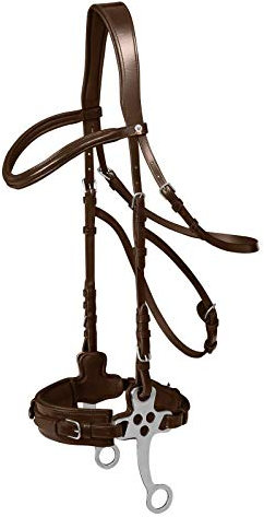 Equipride HORSE X-LINE HACKMORE BITLESS BRIDLE BLACK & BROWN (Cob, Brown)