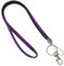 Waizmann.IDeaS 1x LILA Schlüsselband Umhängeband Lanyard 10mm Karabinerhaken Ausweise Autoschlüssel Zugangskarten Strass Steine Bling Rhinestone
