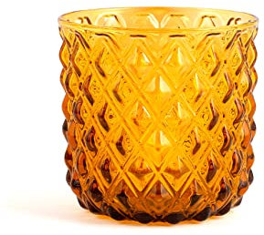 H&h set 6 bicchieri murano ambra cl 30