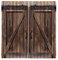 Vintage puerta de madera estilo salón dormitorio ventana opaca completa sombra impresión cortina para oficina en casa bar salón té decoración