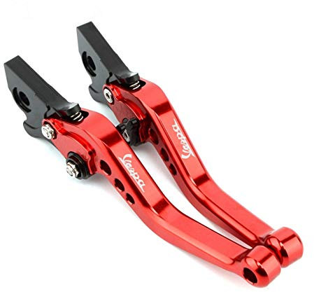 VSKTE Fit für Vespa Granturismo 125/200 GTS 125/250 S125 / 150/300 SUPPING MOTORTRAde Bremskupplungshebel Faltschnapphebel. (Color : Red)