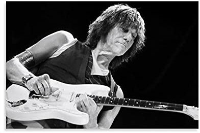 Jeff Beck Poster, Wandkunst-Poster und Leinwand-Kunstdruck, modernes Familienschlafzimmer, ästhetische Dekoration, 50 x 75 cm