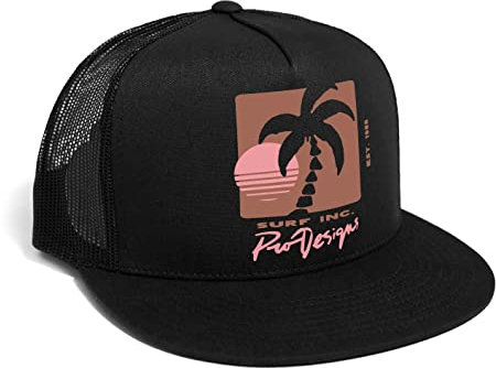 DEPARTED Herren Mesh Trucker Hat mit Print/Motiv - Snapback Cap - No. 228, Black