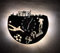 Designbysh Fußball Fan LED Wanduhr St. Pauli Fanartikel Wanduhr Geschenk Fußballfan Schwarz