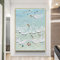 RGVV Handgemalte Acryl Gemälde Auf Leinwand,Handgemaltes Ölgemälde Auf Leinwand Strand Wellen Moderne Kunst Bilder Original Strukturierte Kunstwerke Rahmenlose Wandmalerei Für Wohnzimmer Schlafzimmer