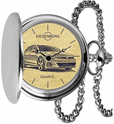 KIESENBERG Taschenuhr Vintage Silber Persönliches Geschenk für Golf GTI VII Herren Uhr TA-5051