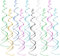 Bztzhm 60 Pezzi Decorazioni Pendenti a Spirale, Filanti a Spirale, Festoni a Spirale, Decorazioni a Spirale, Ornamenti spirali Pendenti Spirale, per Natale Matrimonio Compleanno Articoli per Feste