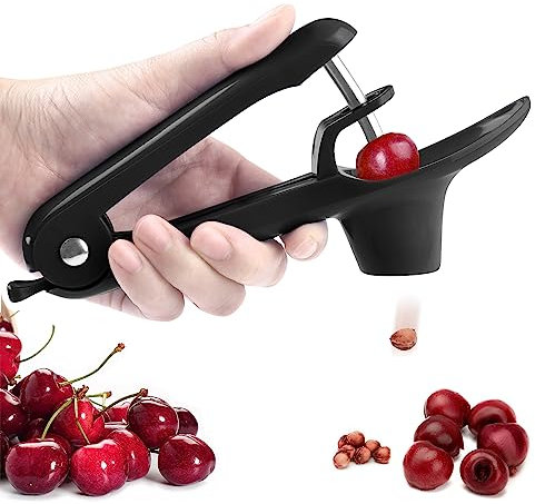 Brighoot Snocciolatore per ciliegie e ciliegie, colore: nero
