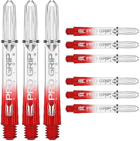 Target Darts 3 x Sätze of Pro Grip Vision Dart Stems - 9 Dartschäfte Insgesamt