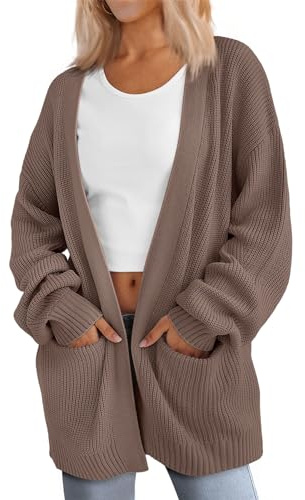 LILLUSORY Womens Cardigan Sweater Fall Fashion Outfits Clothes 2025 Teacher Work Office Old Money Long Oversized Winter Travel Cozy Chunky Knit Winter Essential Business Casual Clothing