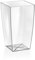 Algarve Clear Pot Transparent 14 x 14 cm Hauteur 26 cm, jardinière pour orchidées et Fleurs d'intérieur et d'extérieur, Effet Verre Ultra-Transparent (14 x 14 x 26 cm)
