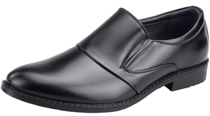 Dvina Herren Business Schuhe - Slipper Halbschuhe Männer Anzugschuhe Elegant Slip-Ons 1335 Schwarz EU 45