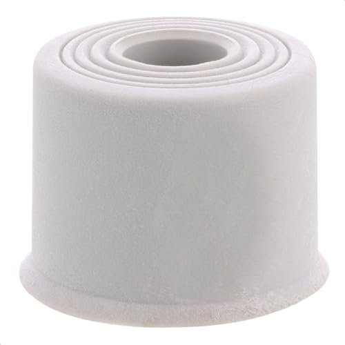 WAGNER Bodentürstopper/Wandtürstopper VULKANO SMALL - Durchmesser Ø 35 x 25 mm, Puffer aus hochwertigem Vollgummi, grau, zum Schrauben - Made in DE - 15523221