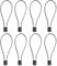 SISAV 4 Digit Cable Combination Lock 20 inches(50cm) Bold Cable for School Gym Locker,Helmet,Filing Cabinets,Toolbox,Luggage Suitcase,knapsack,Cable 5mm Diameter,Black(8 Pack)