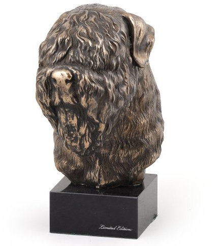 Art-Dog Dog Marmor Statue - Unique Edition ArtDog Collection - Handmade Cold Cast Bronze Sculpture for Dog Lovers Indoor- Dog Figurine - Statue Black Russian Terrier