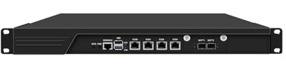 HUNSN 1U Cabinet Firewall Appliance 10GB, PFSense, Mikrotik, OPNsense, VPN, Network Rackmount, Intel N100, RJ54, 4 x 226-V 2.5GbE LAN, 2 x SFP+ 82599es 10 Gigabit, GPIO, SIM Slot, 8G RAM, 64G SSD
