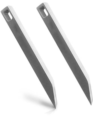 Stainless Steel Prybar, 2 Pack Heavy Duty Mighty Mini Bar, EDC Key Ring Pocket Pry Bar for Every Day Carry, Ultra Minimalist Slim Prybar Multitool, Key Chain Pry Tool