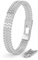SERASAR Herren Armband Edelstahl Silber Männer Silver Bracelet Herrenarmreif Schmuck Armschmuck Panzerkette