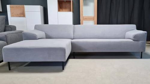 Möbel Akut Ecksofa Rolf Benz Freistil 180 Ottomane Links Stoff grau 260 cm