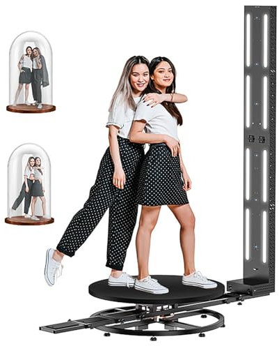 360° Electric Turntable for 3D Human Body Scanning, APP Control, 6 HD Camera, 1/1000 Ultra-high Accuracy, 15S Fast Full-Color Scan, Supports up to 300kg Load, Easily Scanning Large Objects or Groups