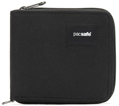 Pacsafe RFIDsafe Zip Around Wallet Jet Black