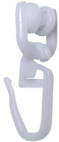 Raum² 200 rotoli a T con gancio pieghevole per guida a T, camper, bianco, accessori - 100, 200, 400 pezzi (200 pezzi)