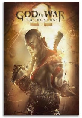 ACIFHGUE Poster God of War, dekoratives Gemälde, Leinwand, Wandposter und Kunstdruck, modernes Familienschlafzimmer, Dekoration, Poster, 20 x 30 cm