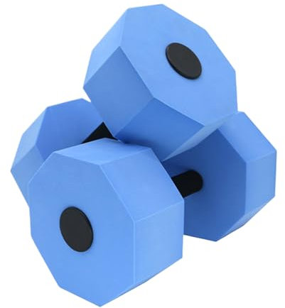 Water Dumbbells, 1 Pair Lightweight Pool Weights, 10.63x6.3x5.91 inches Adorable Aquatic Exercise, Foam Dumbbells with Handle for Swimming, Gym, Yoga, Aqua Workouts