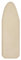 LUKDUNG Bügelbrettbezug, Bügeltischbezug aus Baumwolle, Bügelbezug mit Elastischer für Dampfbügelstation, Passend für Bügeltische 133-138cm x 40-45cm, Khaki