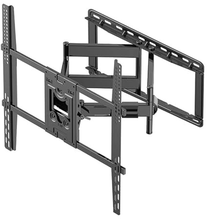 Tilt and swivel 75-110 inch TV wall mount with maximum hole spacing 800x600mm