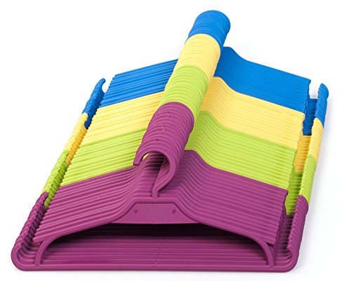 Kinder Kleiderbügel 25 Set Baby Kinderschrank Kinderkleiderbügel (Blau)