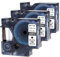 Wonfoucs kompatible für Dymo Etikettenband 12mm x 7m 45013 S0720530 Dymo D1 Tape Schwarz auf Weiß für Dymo LabelManager 160 LabelManager 280 210D 260P 360D 420P, 3er Pack